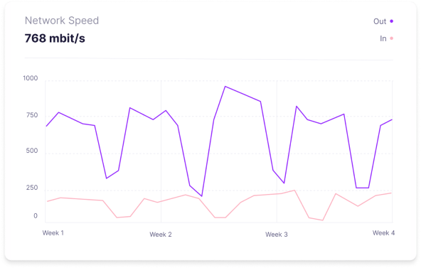1 Gbit/s High-Speed Network for cPanel VPS hosting