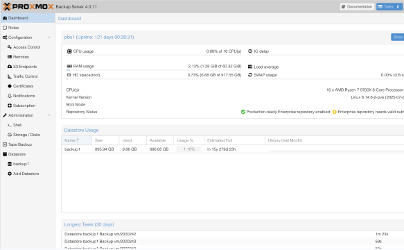 Proxmox Backup Management